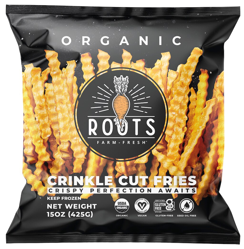 Roots Farm Fresh Organic Potato Fries, Crinkle Cut