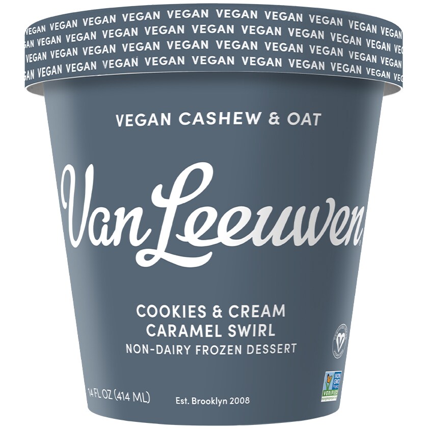 Van Leeuwen Ice Cream, Vegan Cookies & Cream Caramel Swirl