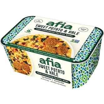 Afia's Mediterranean Falafel Bowl, Sweet Potato & Kale 