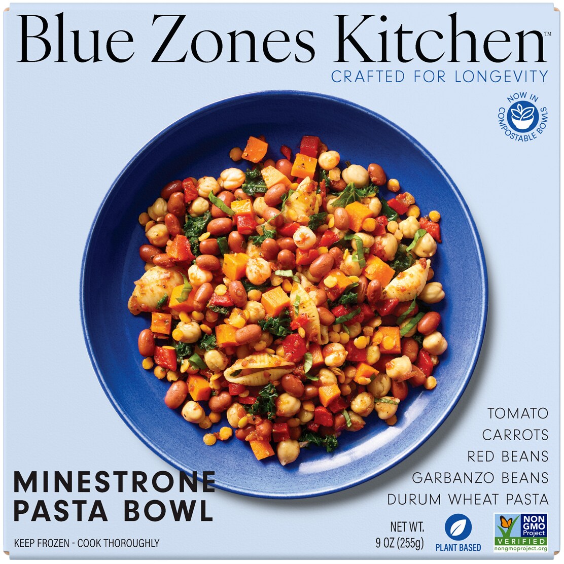 Blue Zones Kitchen Minestrone Pasta Bowl