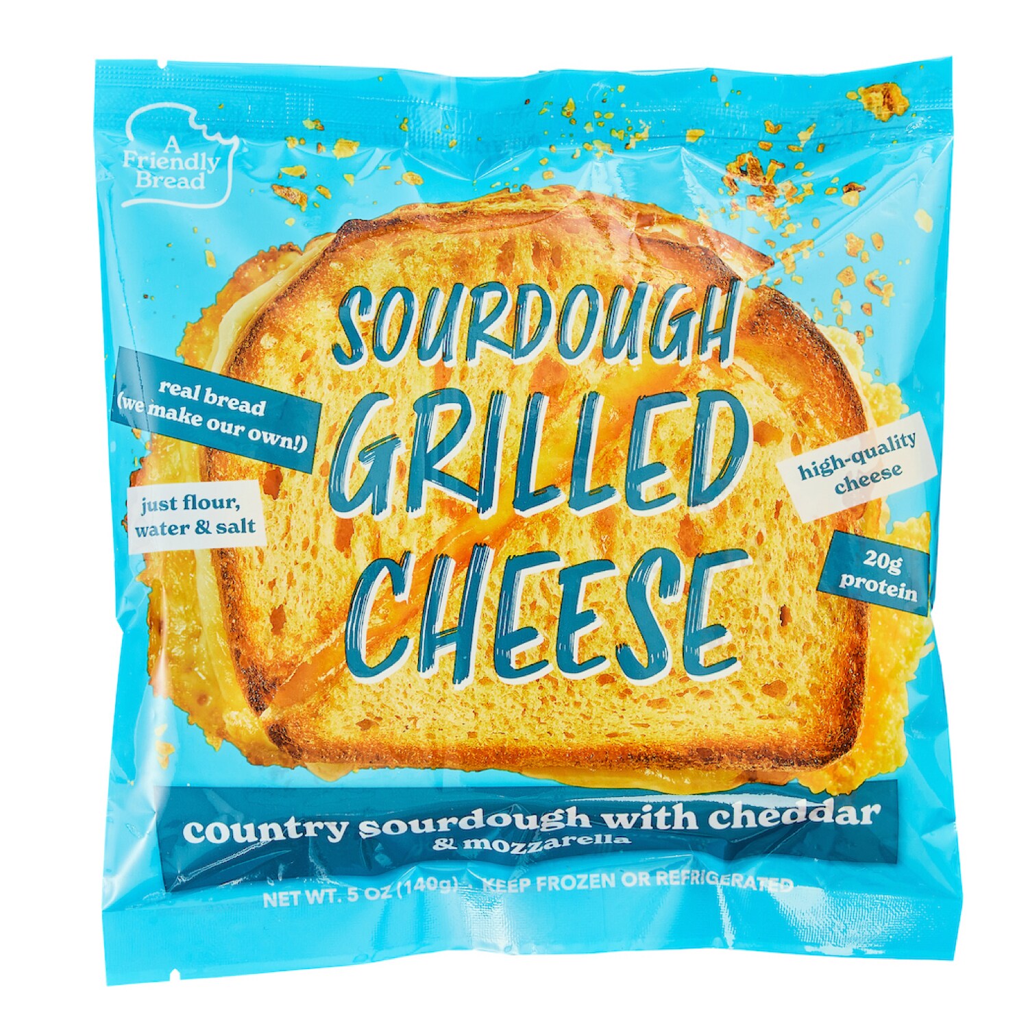 A Friendly Bread Sourdough Grilled Cheese, Extra Sharp Cheddar & Mozzarella