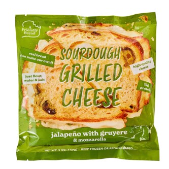 A Friendly Bread Sourdough Grilled Cheese, Jalapeno With Gruyere
