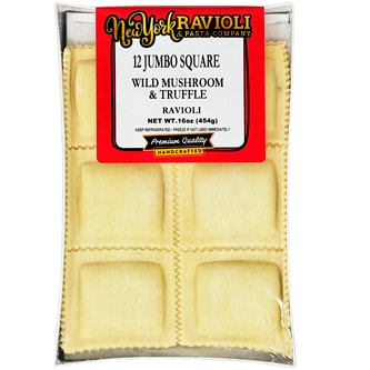 New York Ravioli Jumbo Square, Wild Mushroom & Truffle Ravioli