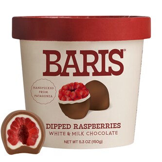 Baris White & Milk Chocolate Covered Raspberries