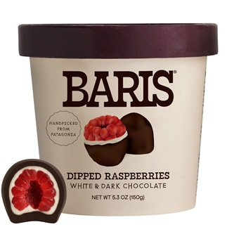 Baris White & Dark Chocolate Covered Raspberries