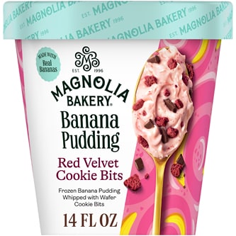 Magnolia Bakery Banana Pudding, Red Velvet Cookie Bits