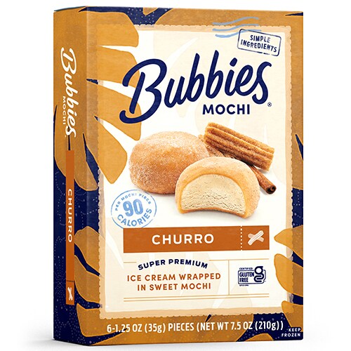 Bubbies Mochi Ice Cream, Churro