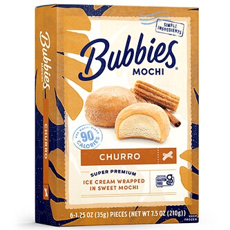 Bubbies Mochi Ice Cream, Churro
