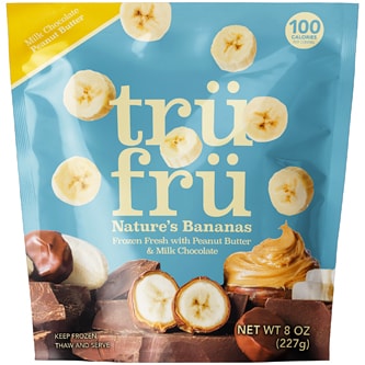 Tru Fru Peanut Butter & Milk Chocolate Nature's Bananas, Frozen