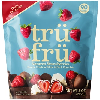 Tru Fru White & Dark Chocolate Nature's Strawberries, Frozen