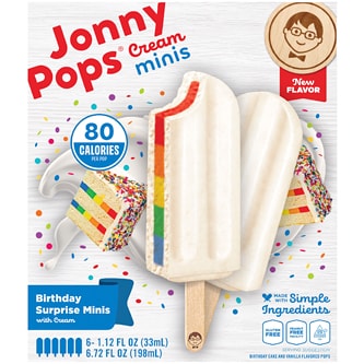 JonnyPops Cream Minis Pop, Birthday Surprise