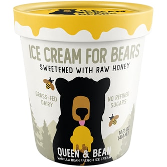 Ice Cream For Bears Vanilla Bean French Ice Cream, Queen & Bean