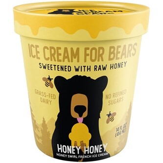 Ice Cream For Bears Honey Swirl French Ice Cream, Honey Honey