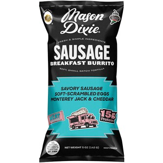 Mason Dixie Breakfast Burrito, Sausage 