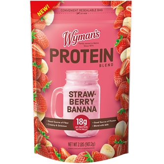 Wyman's Protein Blend, Strawberry Banana, Frozen