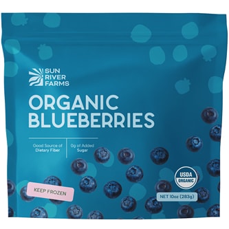 Sun River Farms Organic Blueberries, Frozen