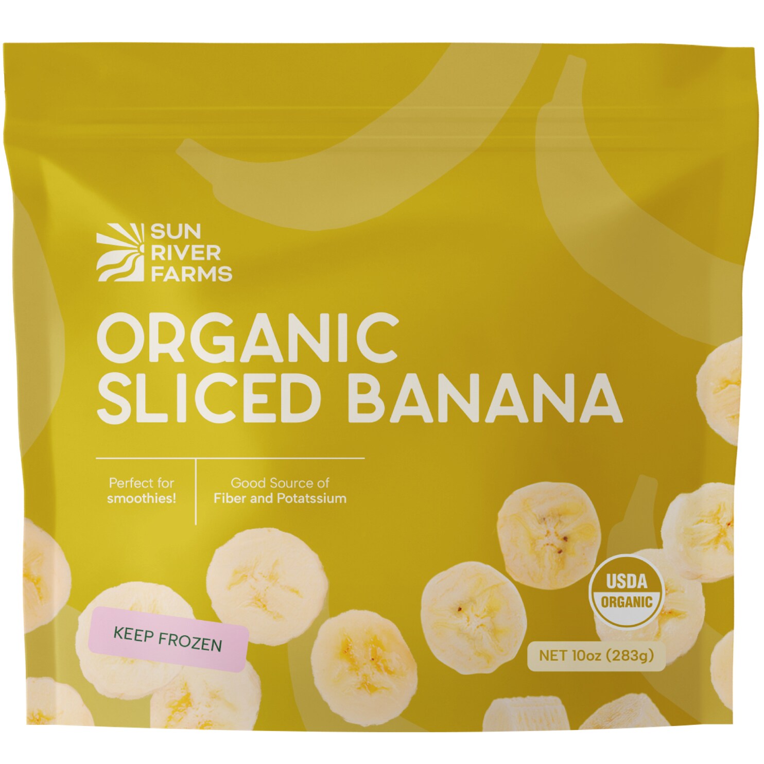 Sun River Farms Organic Sliced Banana, Frozen