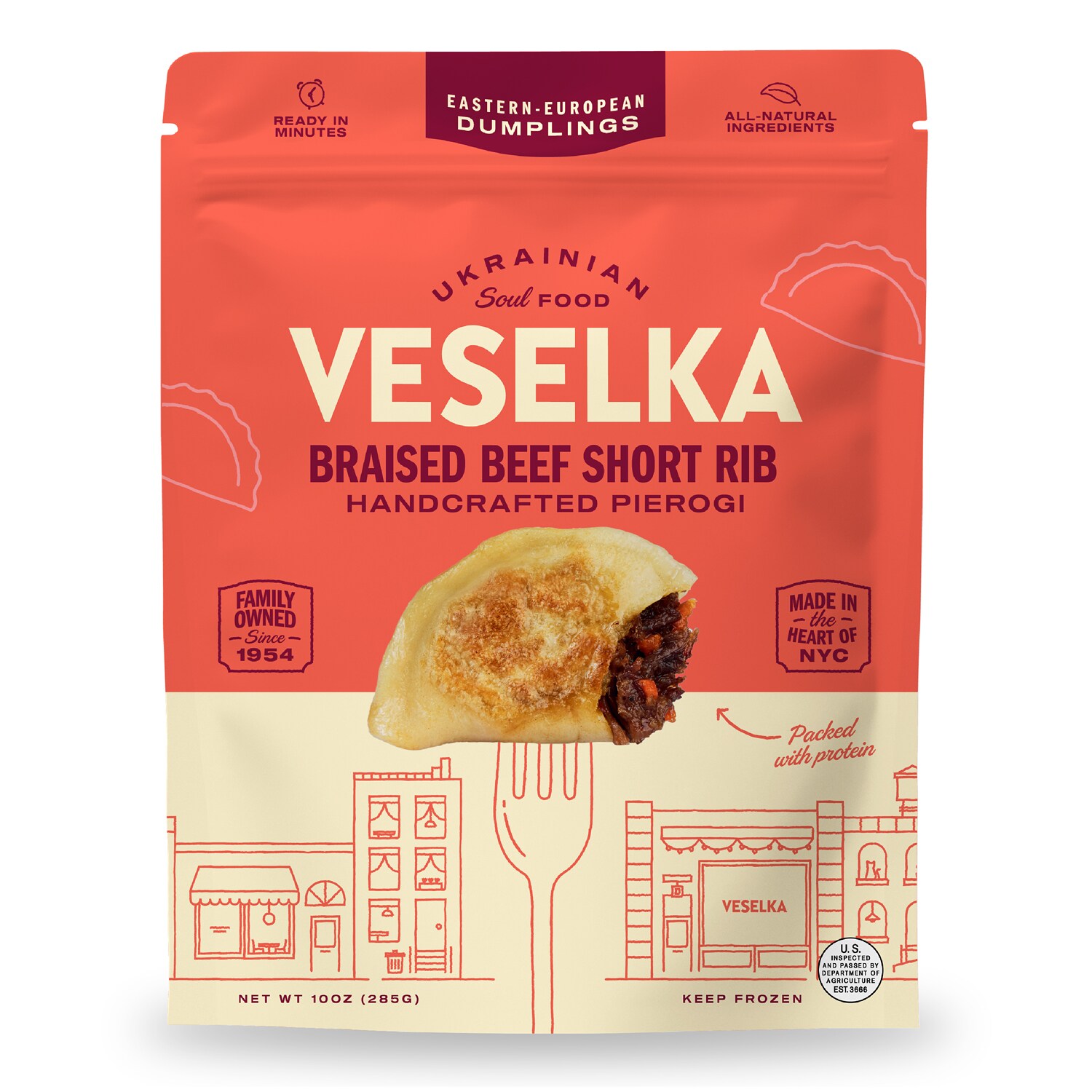 Veselka Dumplings, Braised Beef Short Rib