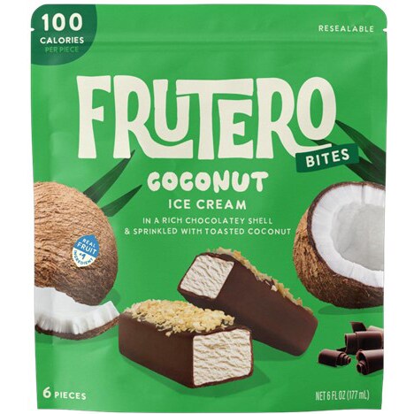 Frutero Ice Cream Bites, Coconut