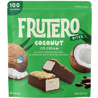 Frutero Ice Cream Bites, Coconut