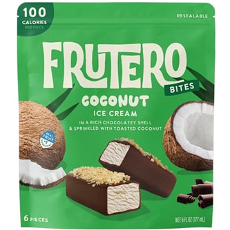 Frutero Ice Cream Bites, Coconut