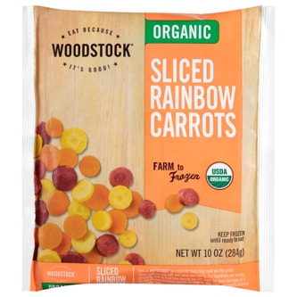 Woodstock Organic Sliced Rainbow Carrots
