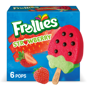 Frollies Fruity Ice Pops, Strawberry