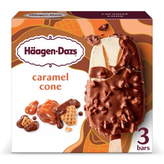 Haagen-Dazs Cone Ice Cream Bars, Caramel