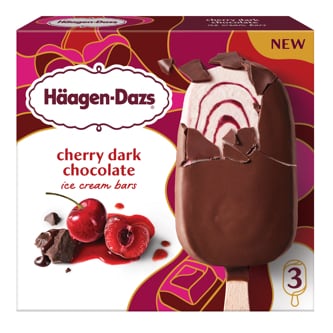 Haagen-Dazs Ice Cream Bars, Cherry Dark Chocolate