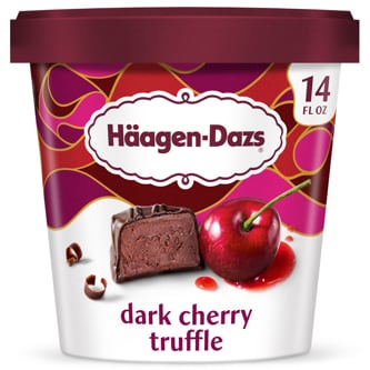 Haagen-Dazs Ice Cream, Dark Cherry Truffle