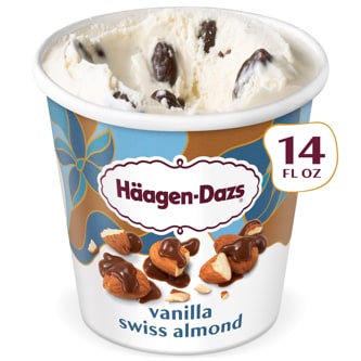 Haagen-Dazs Ice Cream, Vanilla Swiss Almond