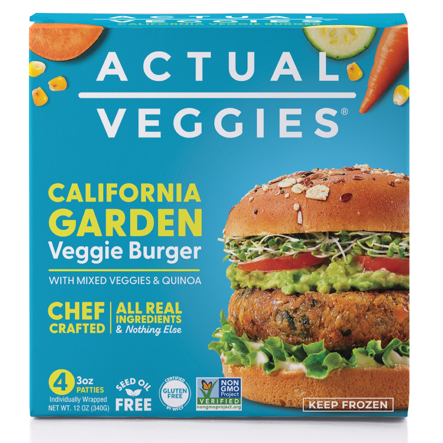 Actual Veggies Veggie Burger, California Garden