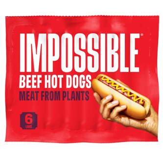 Impossible Beef Hot Dog