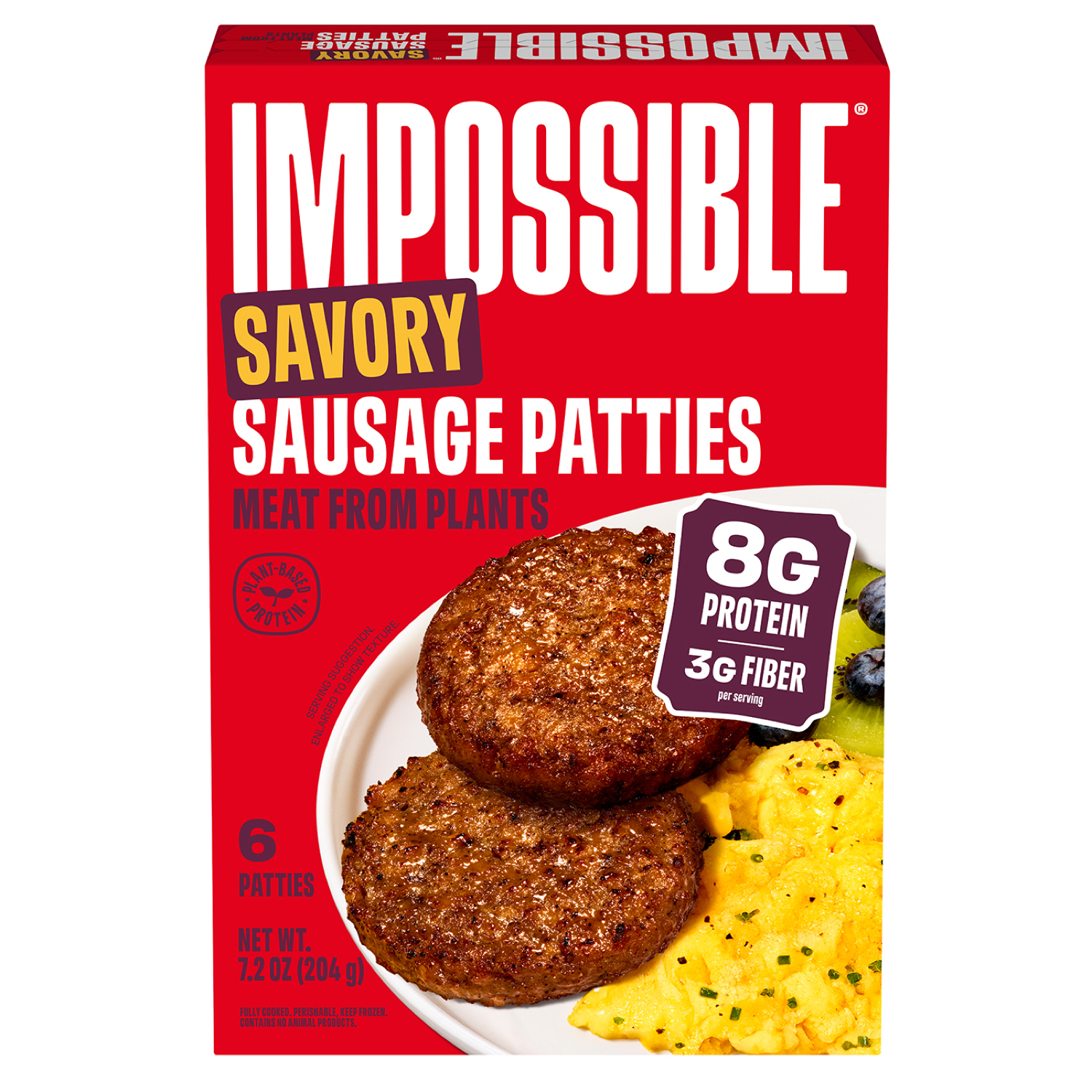 Impossible Sausage Patties, Savory