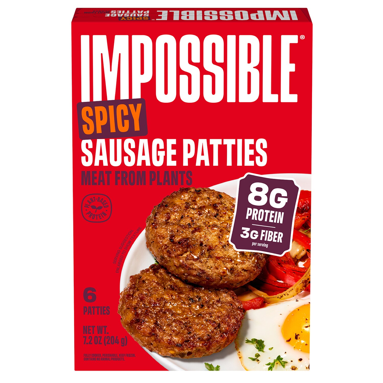 Impossible Sausage Patties, Spicy