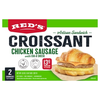 Red's Croissant Chicken Sausage, Egg & Cheese