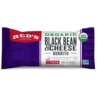 Red's Organic Burrito, Black Bean & Cheese 