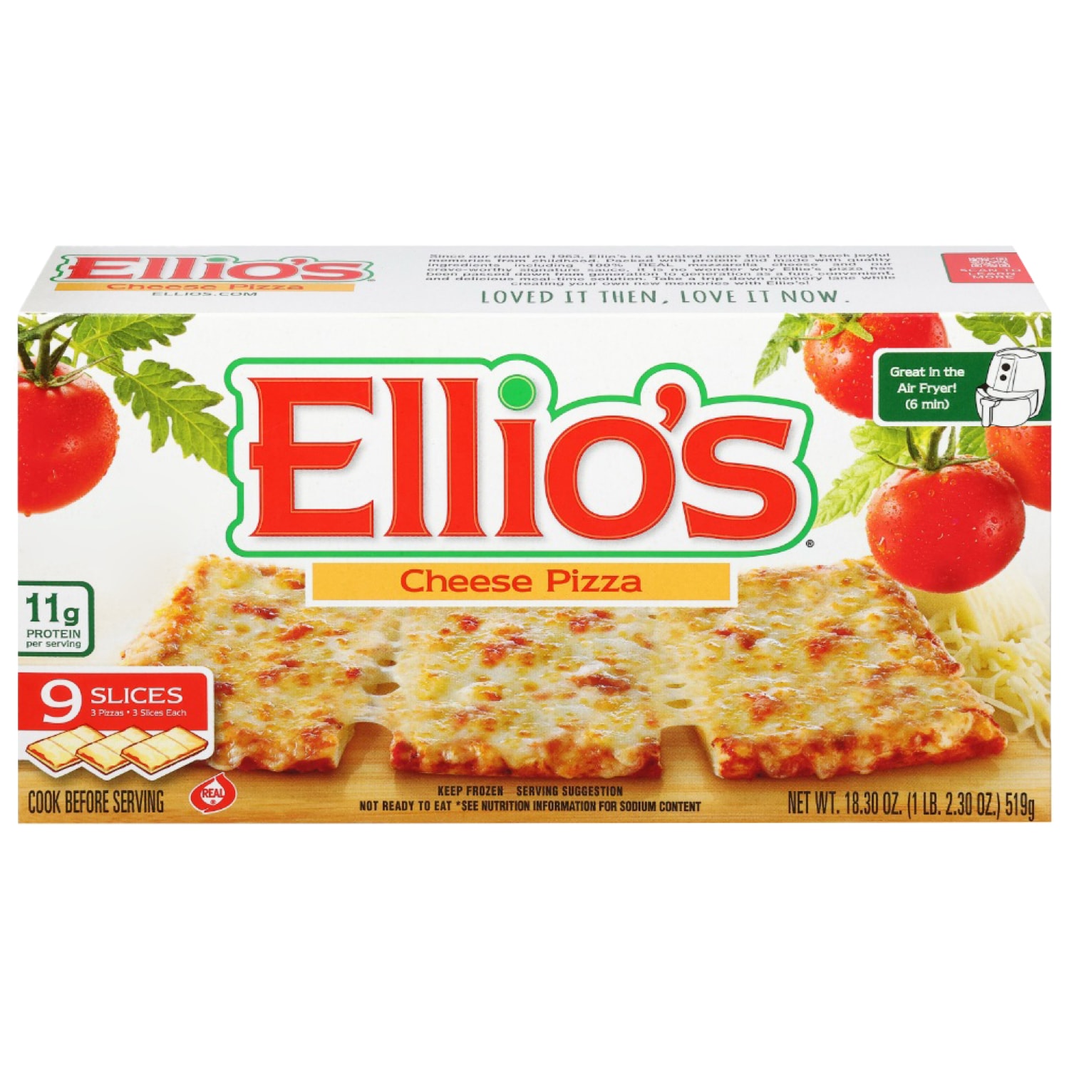 Ellio's Cheese Pizza, Frozen