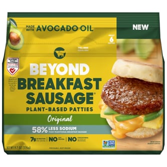 Beyond Meat Beyond Breakfast Sausage Plant-Based Breakfast Patties, Original