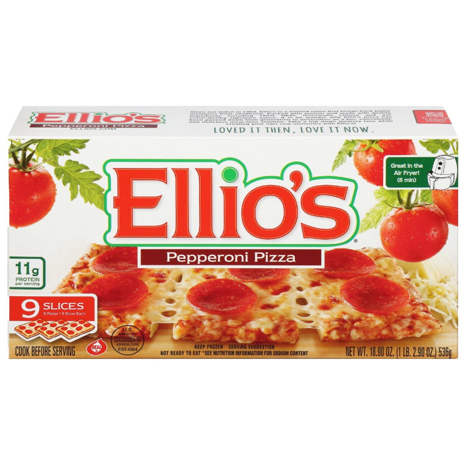 Ellio's Pizza, Pepperoni, Frozen