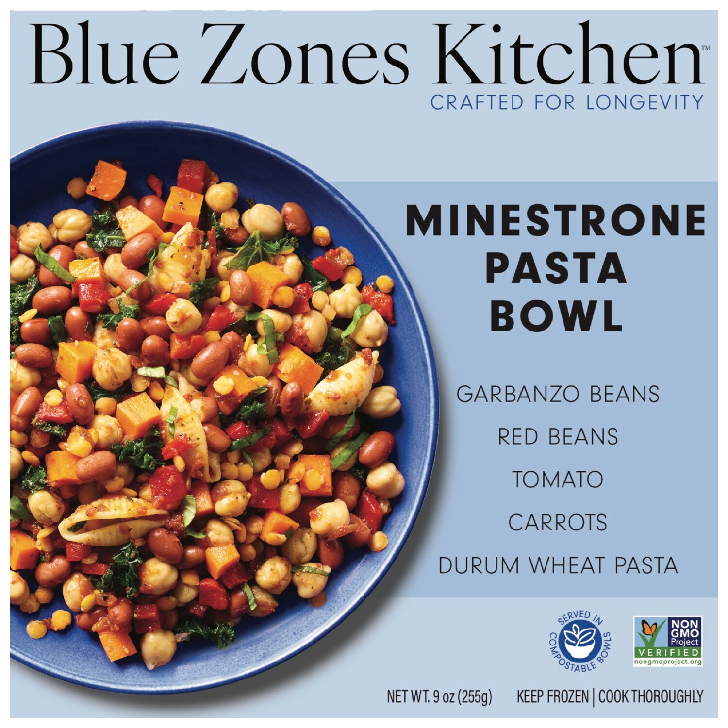Blue Zones Kitchen Minestrone Pasta Bowl