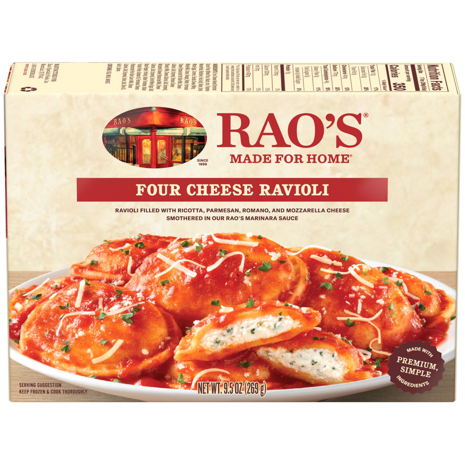 Rao's Made for Home, Four Cheese Ravioli with Marinara Sauce