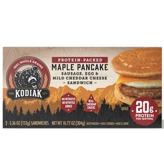 Kodiak Power Maple Pancake Sandwich,Sausage Egg & Cheese