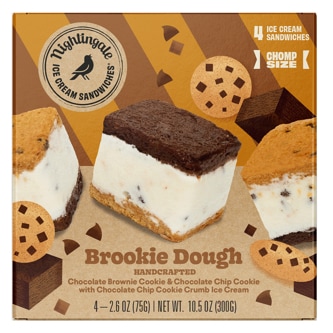 Nightingale Ice Cream Sandwiches, Brookie Dough