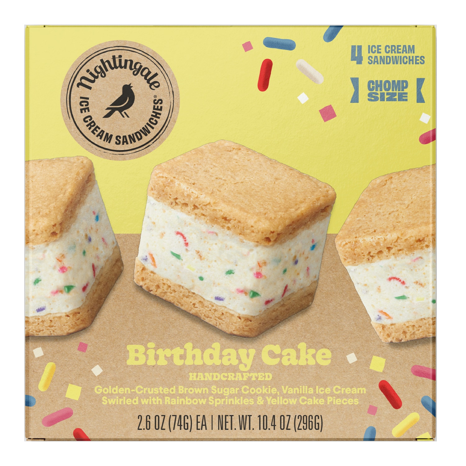 Nightingale Ice Cream Sandwiches, Birthday Cake