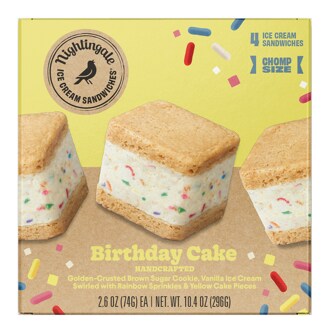 Nightingale Ice Cream Sandwiches, Birthday Cake