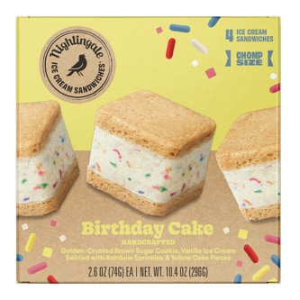 Nightingale Ice Cream Sandwiches, Birthday Cake