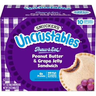 Smucker's Uncrustable Sandwich Peanut Butter & Grape Jelly