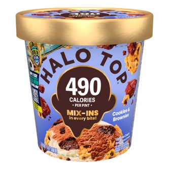 Halo Top Light Ice Cream, Cookies & Brownies