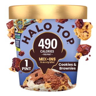 Halo Top Light Ice Cream, Cookies & Brownies
